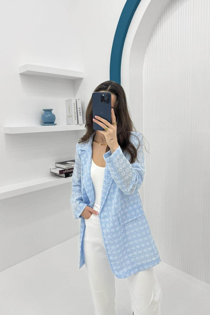 FLOWER ARTISANAL WOMAN SHIRT LIGHTBLUE/BZ - 1