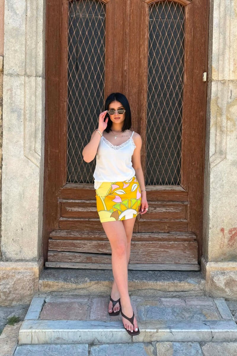 FLOWER DESIGN WOMEN SKIRT MULTIPLE/SHNGJ - 2