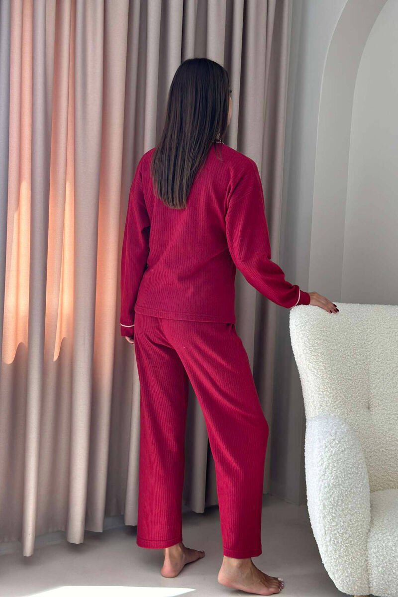 FLOWER WRITTINGS WOMAN PYJAMAS BURGUNDY/VISHNJE - 3