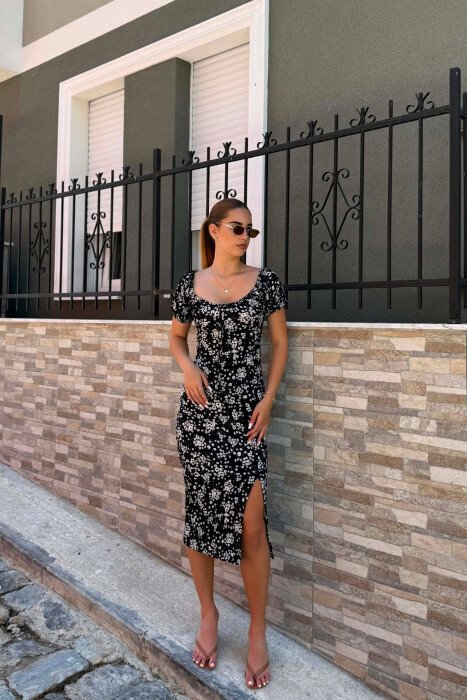 FUSTAN ME DIZJAN LULESH PER FEMRA NE NGJYRE TE ZEZE 