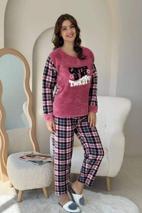 FLOWERS DESIGN WRITTINGS WOMEN PYJAMAS VINEGAR/UTHULL - KLAUDIO FASHION