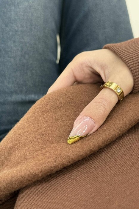 FLUFFY COTTON SIMPLE WOMAN SWEATSHIRT BROWN/KAFE - 3