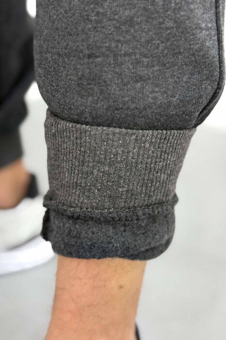 SIMPLE FLUFFY MEN SWEATPANTS DARK GREY/GEE - 2