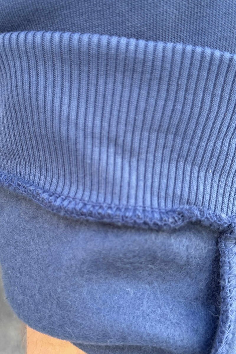 FLUFFY ONE COLOR FRONT LOGO MEN JOGGERS BLUE/BLU - 5