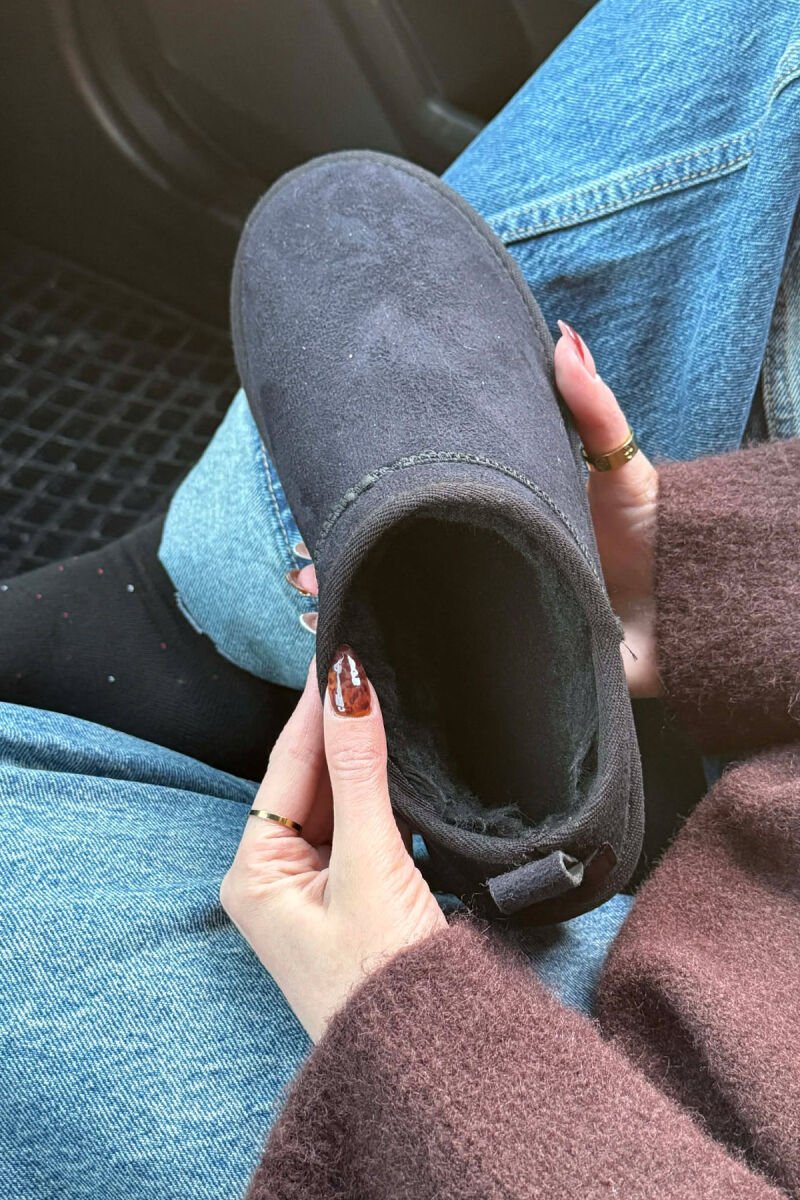 FLUFFY ONE COLOR SHORT WOMEN UGG BLACK/ E ZEZE - 3