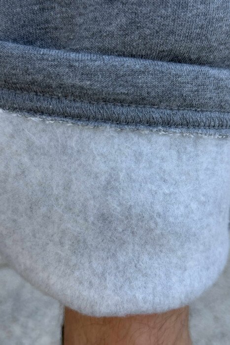 FLUFFY ONE COLOR SIMPLE MEN JOGGERS GREY/GRI - 5