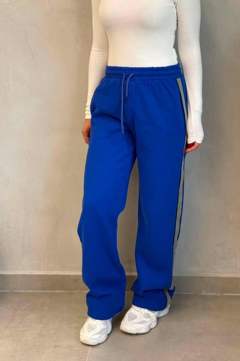 FLUFFY SIDE LINES WOMAN SWEATPANTS BLUE/BLU - 5