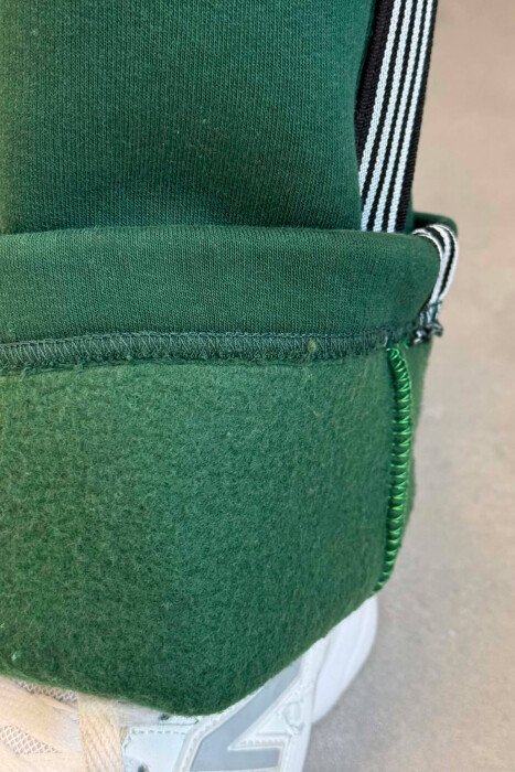 FLUFFY SIDE LINES WOMAN SWEATPANTS GREEN/JESHILE - 3