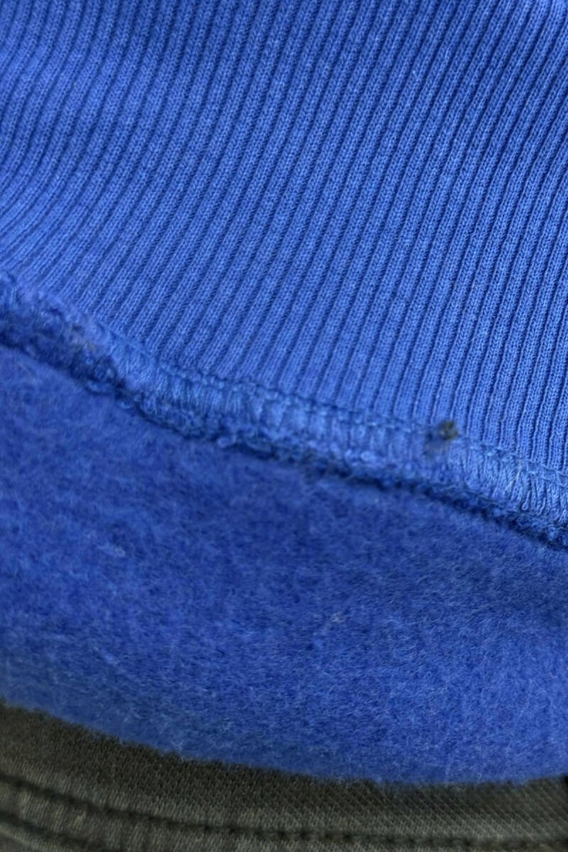 FLUFFY SIMPLE NYC FRONT LOGO MEN HOODIE BLUE/BLU - 4