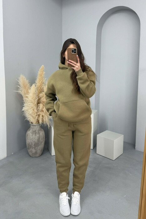 SET NJE NGJYRESH ME PUSH HOODIE+TUTA PER FEMRA NE NGJYRE ULLI - KLAUDIO FASHION