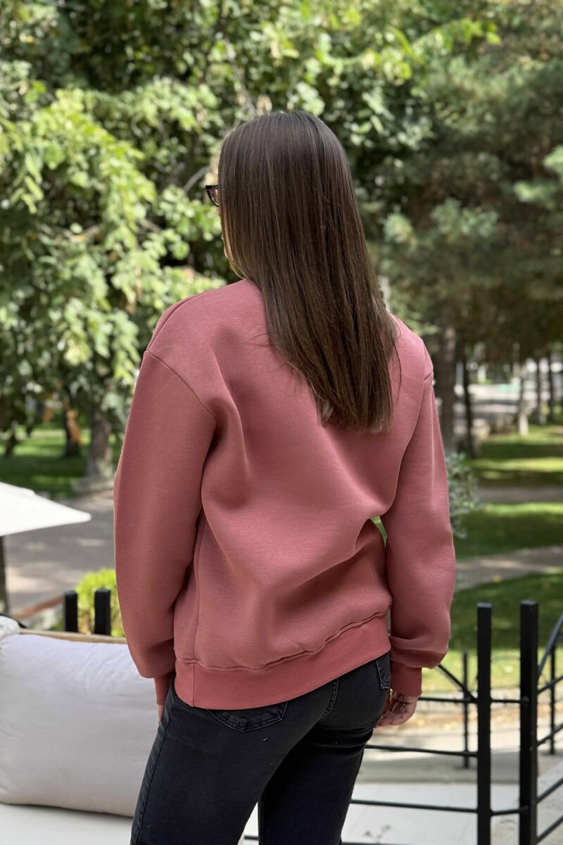 FLUFFY SIMPLE SMALL FRONT WOMEN HOODIE VINEGAR/UTHULL - 2