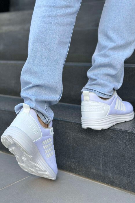 FOUR STRIPE DESIGN PLATFORM MEN SNEAKERS WHITE-E BARDHE - 2