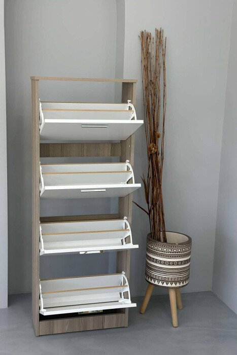 FOUR TIER SHOE SHELF BEIGE/BEZHE - 3