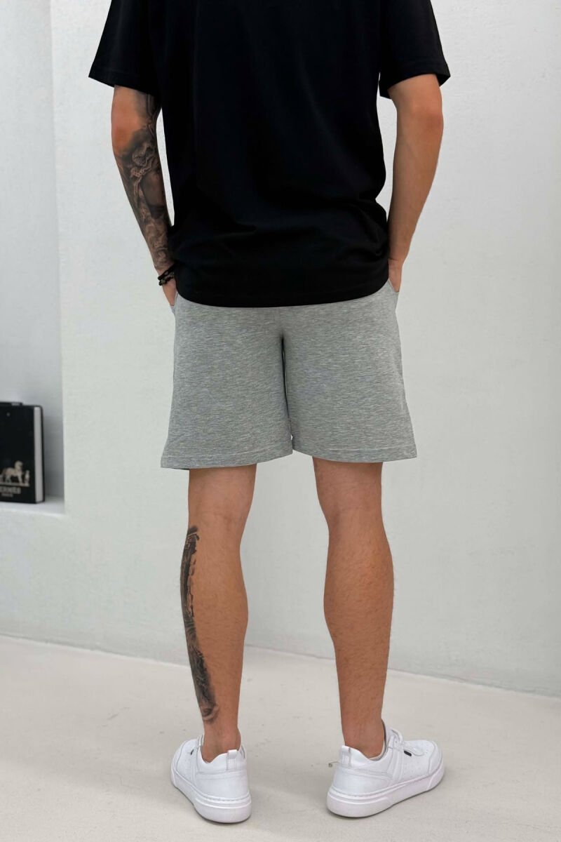 FRONT IMAGE & WRITTINGS MEN SHORT SWEATPANTS GREY/GRI - 3