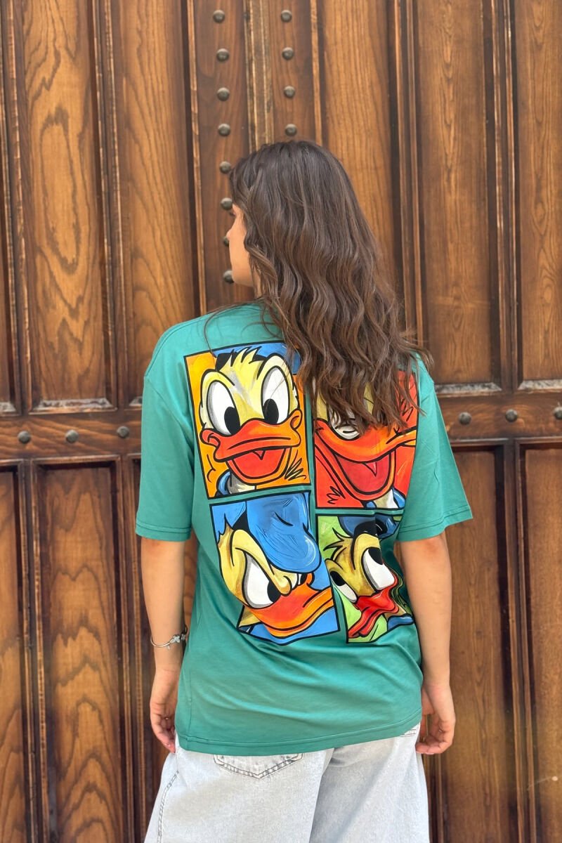 FRONT & BACK IMAGE WOMEN T-SHIRT GREEN/JESHILE - 5