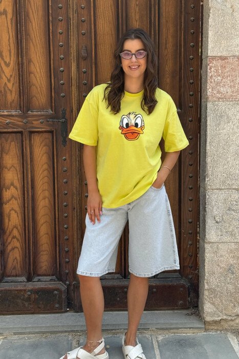FRONT & BACK IMAGE WOMEN T-SHIRT NEON/NEON - 1