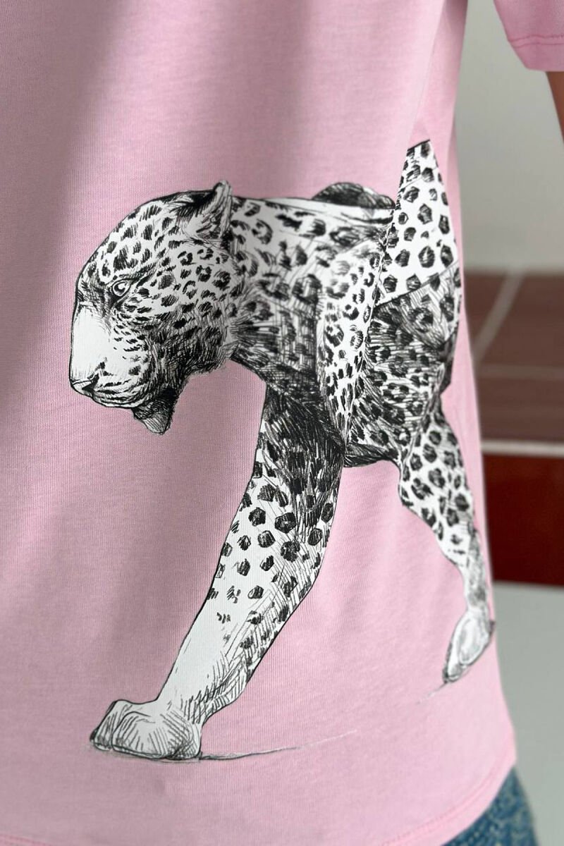 FRONT & BACK WRITTINGS WOMAN T-SHIRT PINK/ROZE - 3