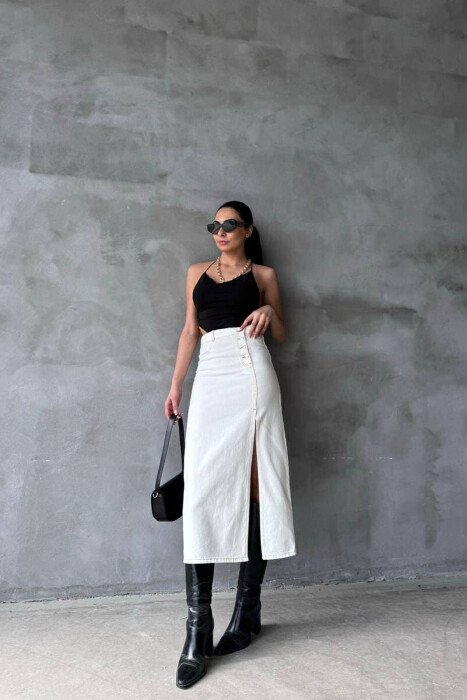 FUND XHINS PËR FEMRA NË NGJYRËN KREM - KLAUDIO FASHION