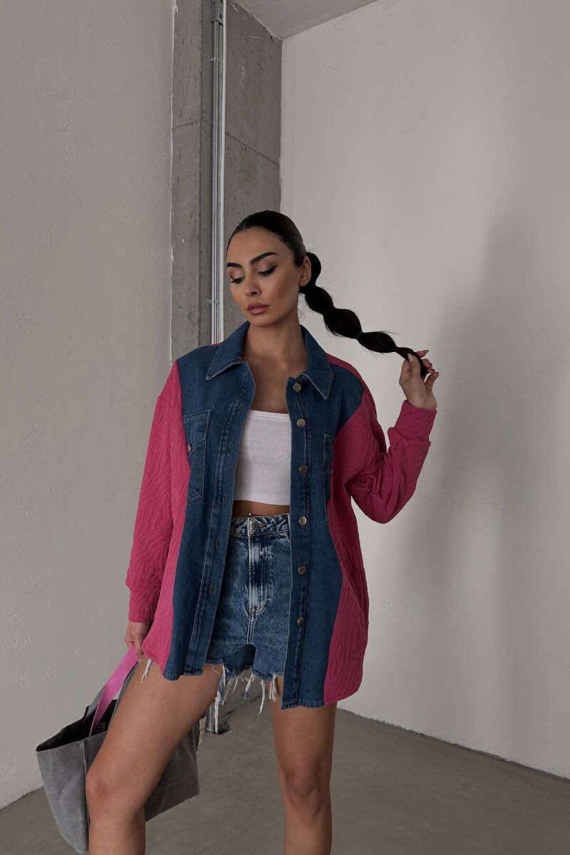 FRONT DENIM DESIGN WOMEN JACKET PURPLE/LEJLA - 1