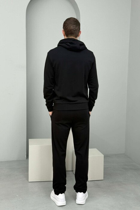 FRONT IMAGE HOODIE+SWEATPANTS MEN SET BLACK/ E ZEZE - 6
