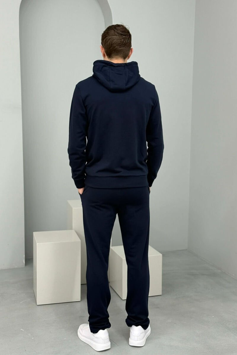 FRONT IMAGE HOODIE+SWEATPANTS MEN SET BLUE/BLU - 5