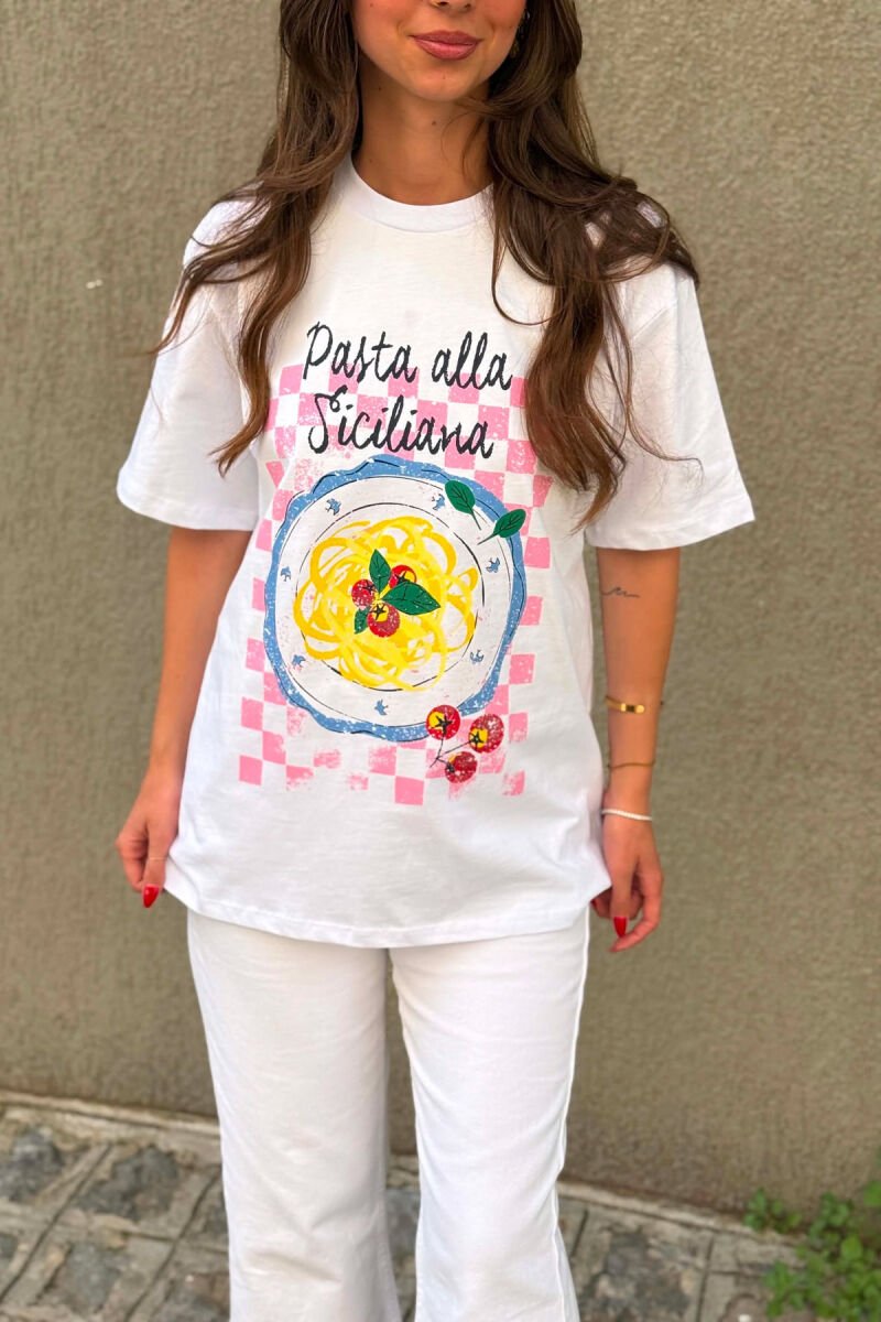 FRONT IMAGE ONE COLOR WOMAN T-SHIRT WHITE-E BARDHE - 2