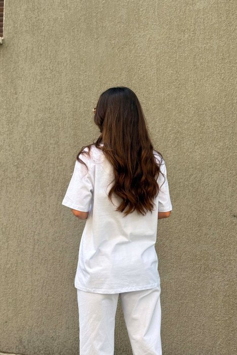FRONT IMAGE ONE COLOR WOMAN T-SHIRT WHITE-E BARDHE - 3