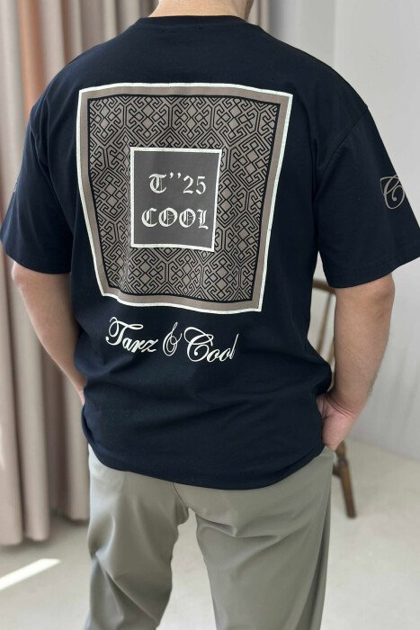 FRONT IMAGE SIMPLE MEN T-SHIRT BLACK/ E ZEZE - 4