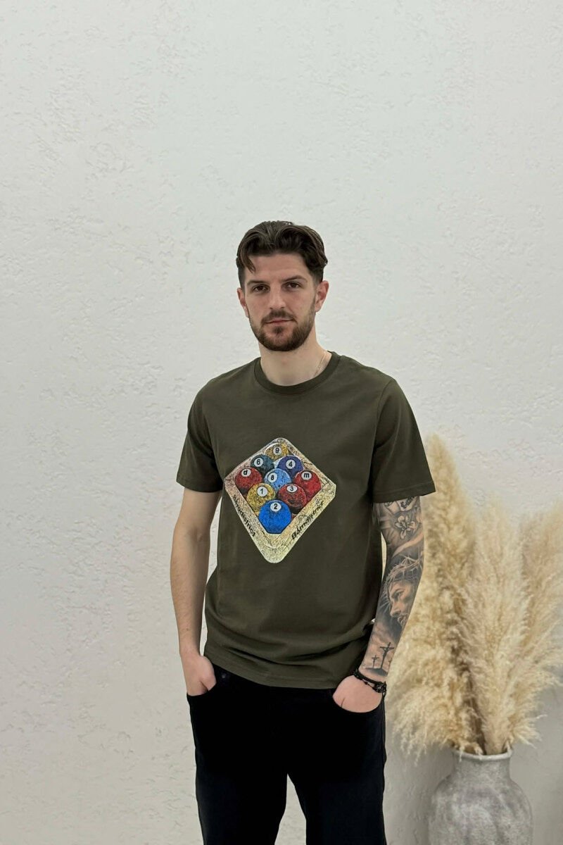 FRONT IMAGE SIMPLE MEN T-SHIRT GREEN/JESHILE - 1