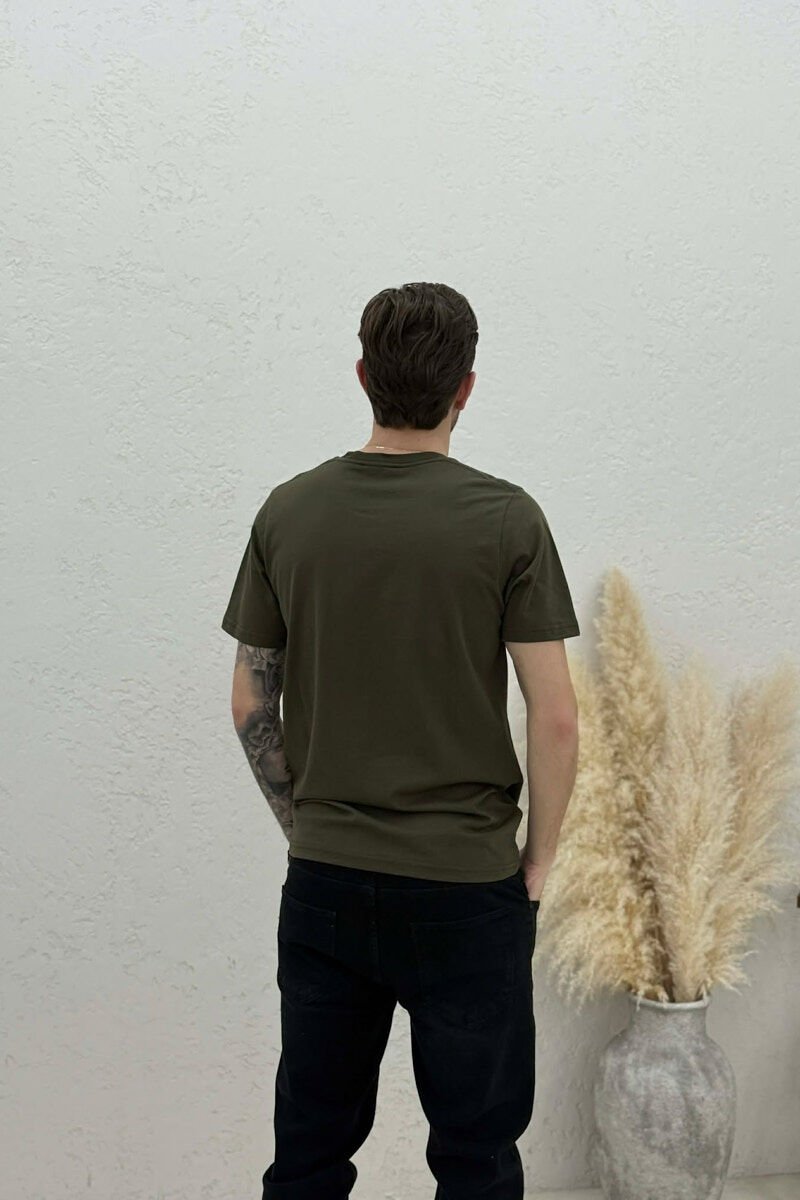 FRONT IMAGE SIMPLE MEN T-SHIRT GREEN/JESHILE - 4