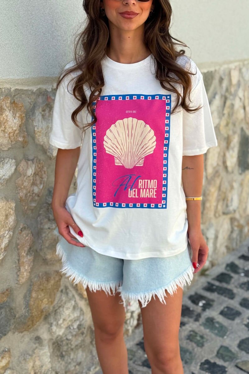 FRONT IMAGE SIMPLE WOMAN T-SHIRT WHITE-E BARDHE - 4