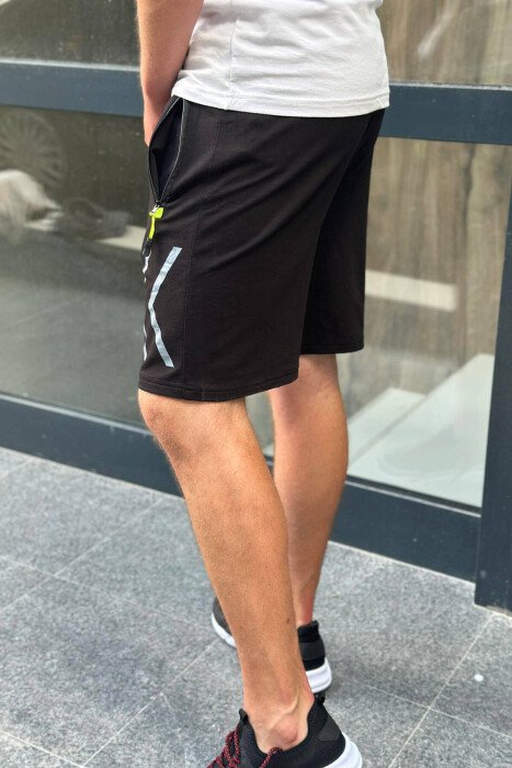 FRONT LINE DESIGN MEN SHORTS BLACK/ E ZEZE - 2