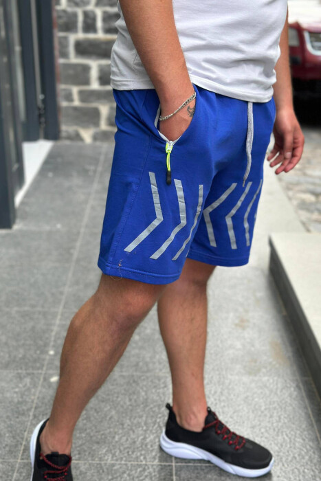 FRONT LINE DESIGN MEN SHORTS BLUE/BLU - 3
