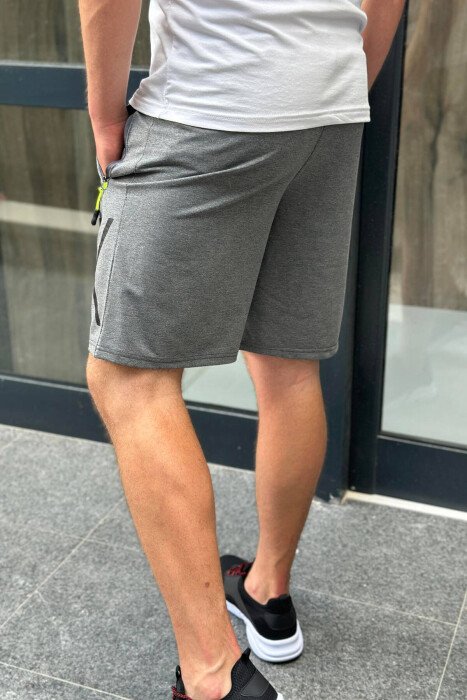 FRONT LINE DESIGN MEN SHORTS DARK GREY/GEE - 2
