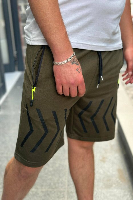 FRONT LINE DESIGN MEN SHORTS GREEN/JESHILE - 3