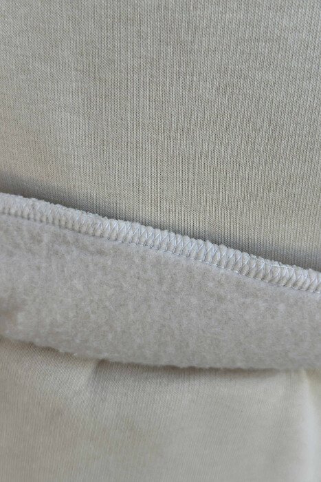 FRONT WRITTINGS SWEATSHIRT+JOGGERS FLUFFY MEN SET LIGHT BEIGE/BZHZB - 4