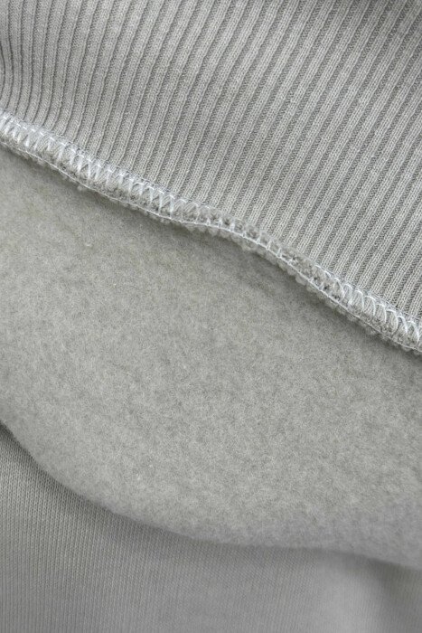 FRONT WRITTINGS SWEATSHIRT+JOGGERS FLUFFY MEN SET LIGHT GREY/GZ - 5