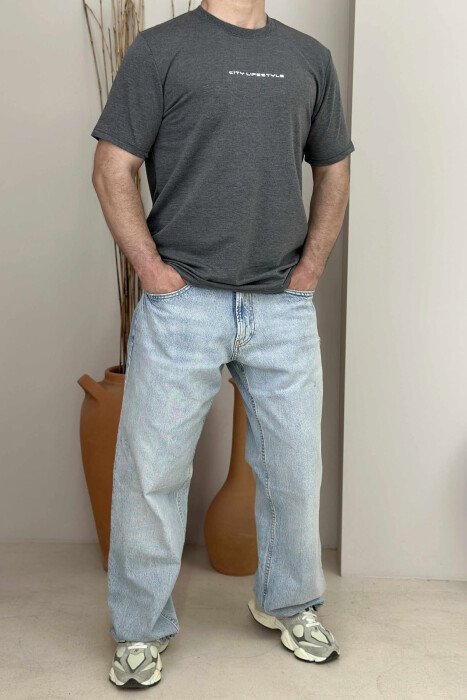 FRONT WRITTINGS CITY LIFESTYLE MEN T-SHIRT GREY/GRI - 3