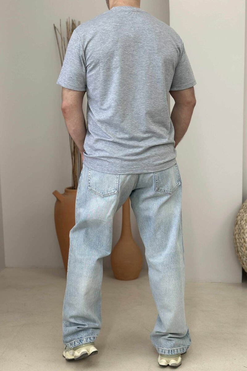 FRONT WRITTINGS CITY LIFESTYLE MEN T-SHIRT LIGHT GREY/GZ - 2