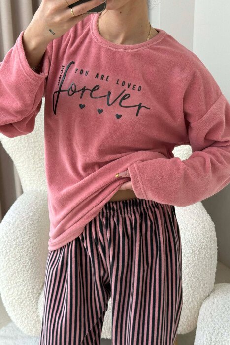 FRONT WRITTINGS WOMEN PYJAMAS POWDER/PUDER - 4