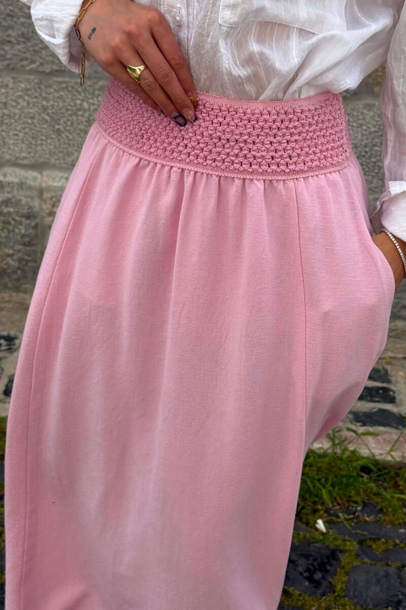 FUND NJE NGJYRESH ME BEL ELASTIK PER FEMRA NE NGJYRE ROZE - 3