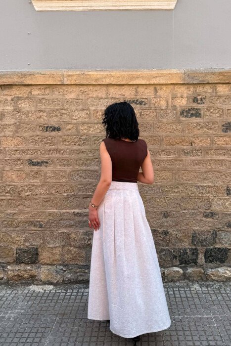 FUND NJE NGJYRESH ME DETAJIN E RRIPIT PER FEMRA NE NGJYRE BEZHE - 3