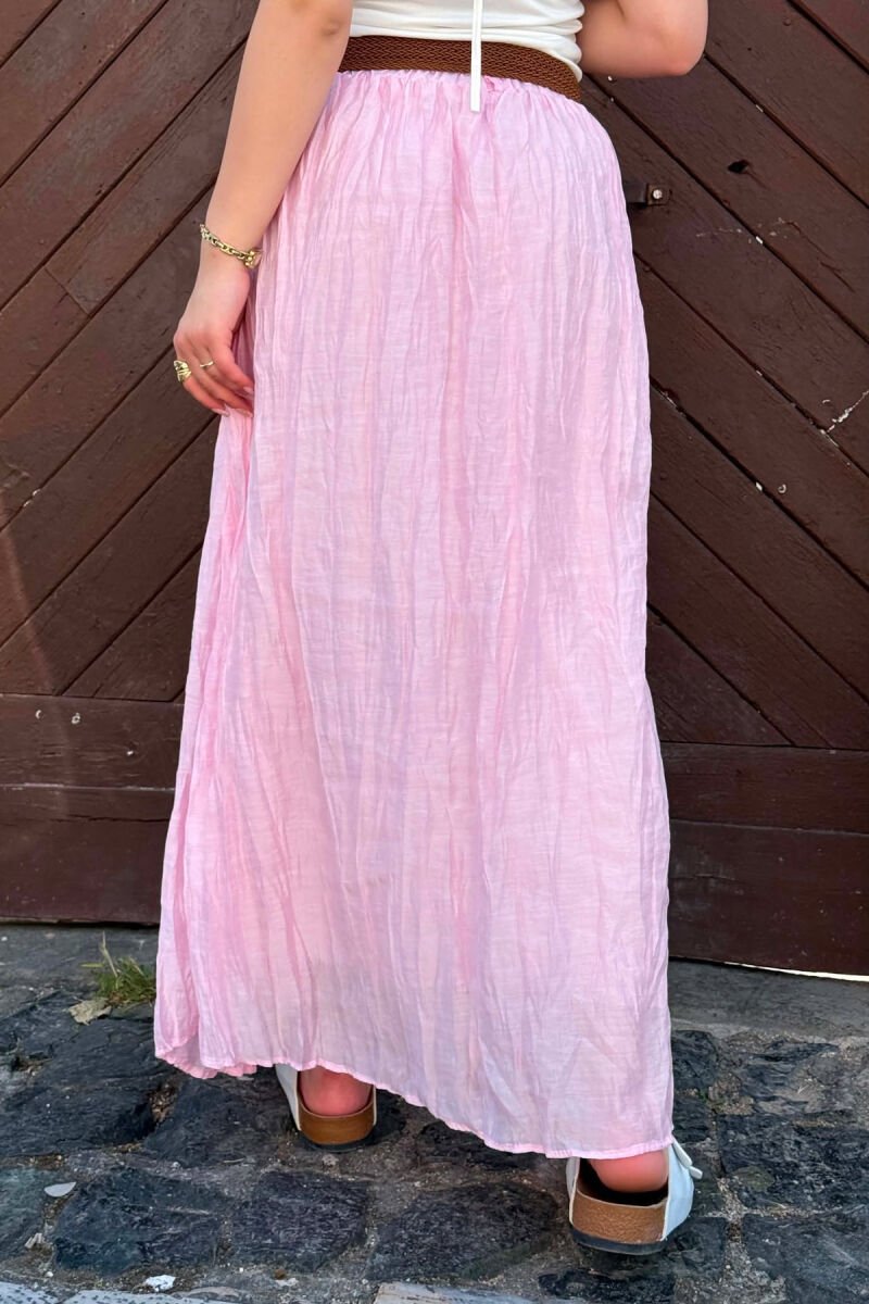 FUND NJE NGJYRESH ME DETAJIN E RRIPIT PER FEMRA NE NGJYRE ROZE - 9