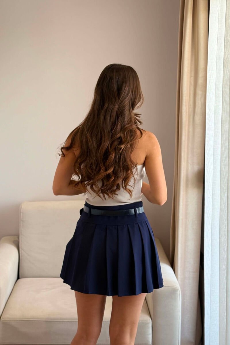 FUND PANTALLONE NJE NGJYRESH ME DETAJIN E RRIPIT PER FEMRA NE NGJYRE BLU - 6