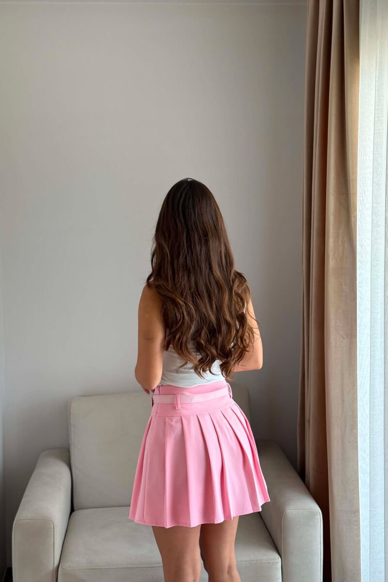 FUND PANTALLONE NJE NGJYRESH ME DETAJIN E RRIPIT PER FEMRA NE NGJYRE ROZE - 4