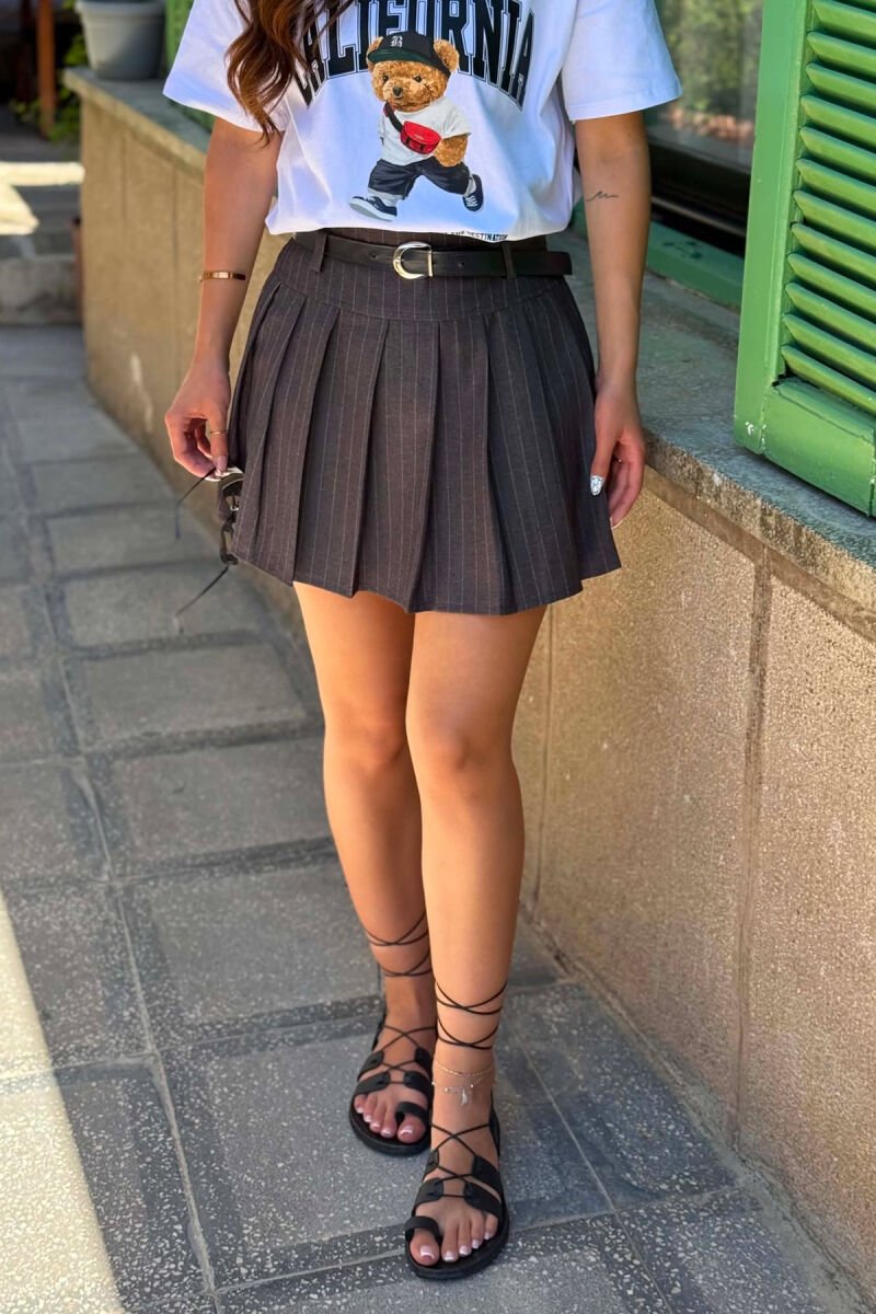 FUND PANTALLONE NJE NGJYRESH ME DETAJIN E RRIPIT PER FEMRA NE NGJYRE GRI TE ERRET - 2