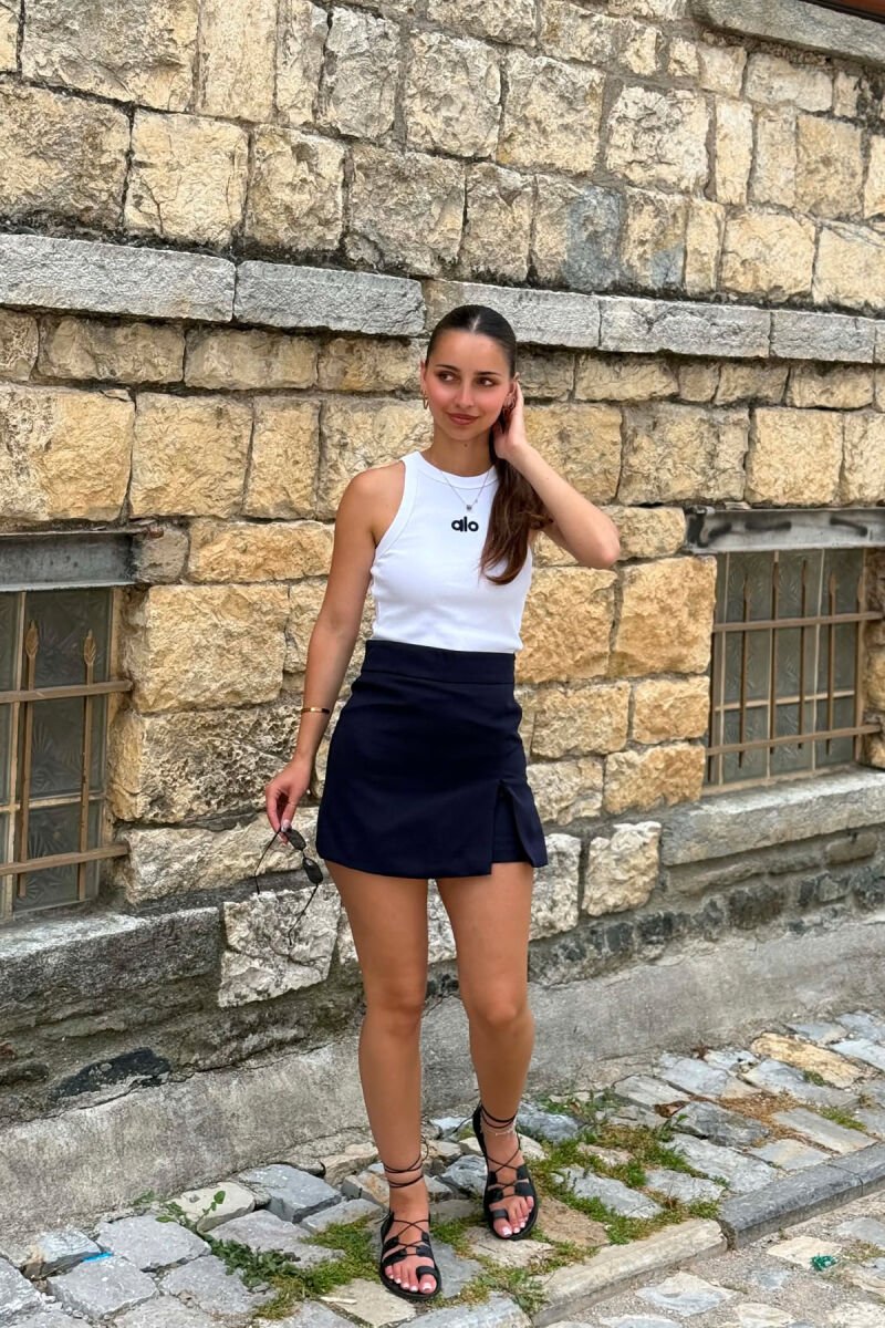 FUND PANTALLONE NJE NGJYRESH PER FEMRA NE NGJYRE BLU - 2