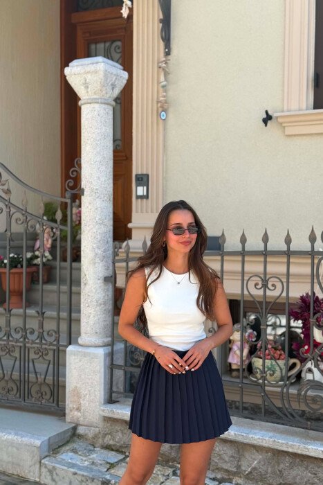 FUNDPANTALLONE NJE NGJYRESHE TENIS PER FEMRA NE NGJYRE BLU TE ERRET - 2