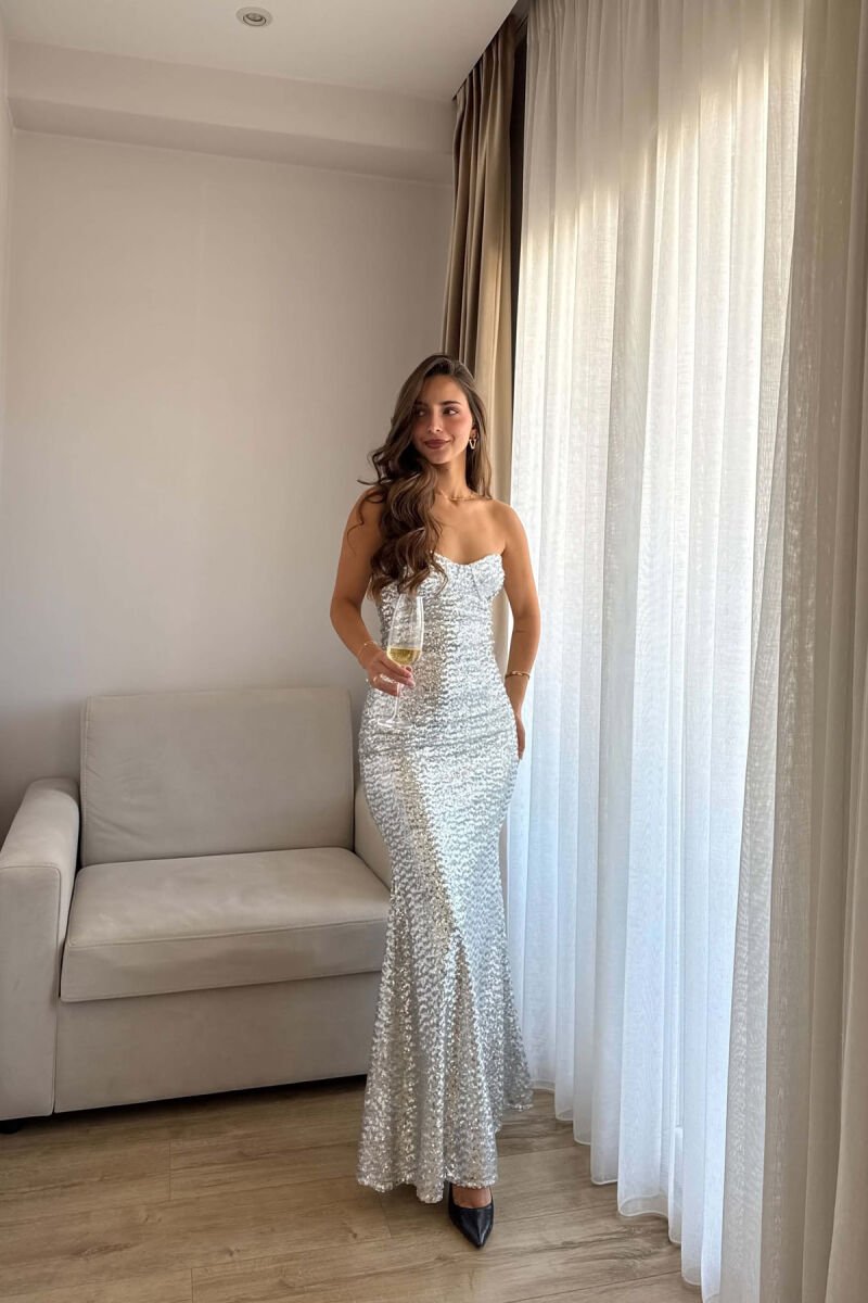 FUSTAN BUST ME TEMINA PER FEMRA NE NGJYRE ARGJEND - 2