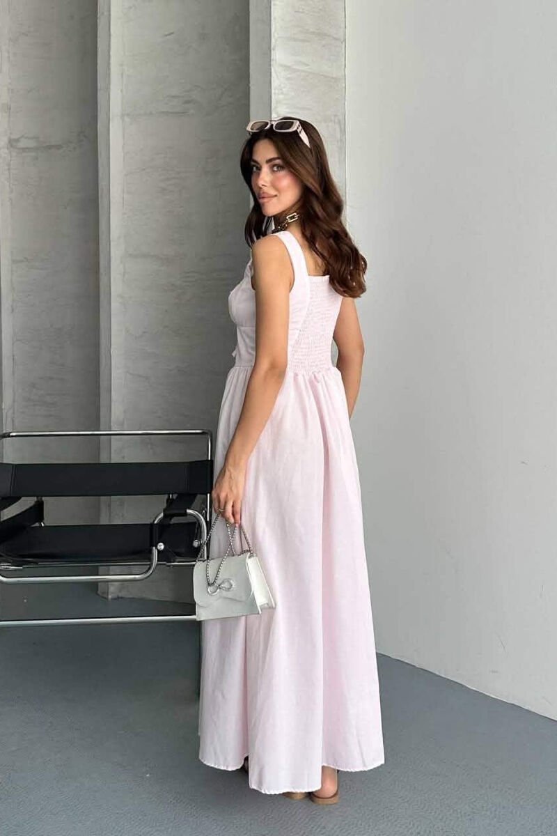 FUSTAN I GJATE NJE NGJYRESH ME RRIPA TE HOLLA PER FEMRA NE NGJYRE ROZE - 3